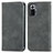 Custodia Portafoglio In Pelle Cover con Supporto S04D per Xiaomi Redmi Note 10 Pro Max Grigio