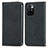 Custodia Portafoglio In Pelle Cover con Supporto S04D per Xiaomi Redmi Note 11 4G (2021) Nero