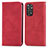 Custodia Portafoglio In Pelle Cover con Supporto S04D per Xiaomi Redmi Note 11 4G (2022) Rosso