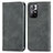 Custodia Portafoglio In Pelle Cover con Supporto S04D per Xiaomi Redmi Note 11 5G Grigio