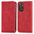 Custodia Portafoglio In Pelle Cover con Supporto S04D per Xiaomi Redmi Note 11 Pro 4G Rosso