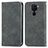 Custodia Portafoglio In Pelle Cover con Supporto S04D per Xiaomi Redmi Note 9 Grigio