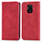 Custodia Portafoglio In Pelle Cover con Supporto S04D per Xiaomi Redmi Note 9 Pro Rosso