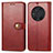 Custodia Portafoglio In Pelle Cover con Supporto S05D per Huawei Honor Magic3 5G Rosso