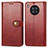 Custodia Portafoglio In Pelle Cover con Supporto S05D per Huawei Nova 8i Rosso