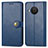 Custodia Portafoglio In Pelle Cover con Supporto S05D per Nokia X10 Blu