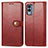 Custodia Portafoglio In Pelle Cover con Supporto S05D per Nokia X30 5G Rosso