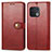 Custodia Portafoglio In Pelle Cover con Supporto S05D per OnePlus 10 Pro 5G Rosso