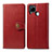 Custodia Portafoglio In Pelle Cover con Supporto S05D per Realme 7i RMX2193 Rosso