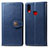 Custodia Portafoglio In Pelle Cover con Supporto S05D per Samsung Galaxy A10s Blu
