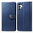 Custodia Portafoglio In Pelle Cover con Supporto S05D per Samsung Galaxy A32 4G Blu