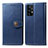 Custodia Portafoglio In Pelle Cover con Supporto S05D per Samsung Galaxy A72 4G Blu