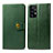 Custodia Portafoglio In Pelle Cover con Supporto S05D per Samsung Galaxy A72 4G Verde