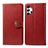 Custodia Portafoglio In Pelle Cover con Supporto S05D per Samsung Galaxy M32 5G Rosso