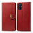 Custodia Portafoglio In Pelle Cover con Supporto S05D per Samsung Galaxy M51 Rosso