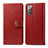 Custodia Portafoglio In Pelle Cover con Supporto S05D per Samsung Galaxy Note 20 5G Rosso