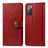 Custodia Portafoglio In Pelle Cover con Supporto S05D per Samsung Galaxy S20 FE 4G Rosso