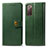 Custodia Portafoglio In Pelle Cover con Supporto S05D per Samsung Galaxy S20 FE 4G Verde