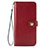 Custodia Portafoglio In Pelle Cover con Supporto S05D per Samsung Galaxy S21 Ultra 5G Rosso