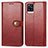 Custodia Portafoglio In Pelle Cover con Supporto S05D per Vivo V20 (2021) Rosso