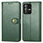 Custodia Portafoglio In Pelle Cover con Supporto S05D per Vivo V23 Pro 5G Verde