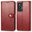 Custodia Portafoglio In Pelle Cover con Supporto S05D per Vivo X70t Rosso