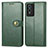 Custodia Portafoglio In Pelle Cover con Supporto S05D per Vivo Y74s 5G Verde