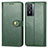 Custodia Portafoglio In Pelle Cover con Supporto S05D per Vivo Y76 5G Verde