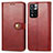 Custodia Portafoglio In Pelle Cover con Supporto S05D per Xiaomi Mi 11i 5G (2022) Rosso