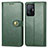 Custodia Portafoglio In Pelle Cover con Supporto S05D per Xiaomi Mi 11T 5G Verde