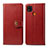Custodia Portafoglio In Pelle Cover con Supporto S05D per Xiaomi POCO C31 Rosso