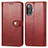 Custodia Portafoglio In Pelle Cover con Supporto S05D per Xiaomi Poco F3 GT 5G Rosso
