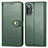 Custodia Portafoglio In Pelle Cover con Supporto S05D per Xiaomi Poco F3 GT 5G Verde