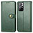 Custodia Portafoglio In Pelle Cover con Supporto S05D per Xiaomi Poco M4 Pro 5G Verde