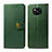 Custodia Portafoglio In Pelle Cover con Supporto S05D per Xiaomi Poco X3 Pro Verde