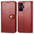 Custodia Portafoglio In Pelle Cover con Supporto S05D per Xiaomi Redmi K50 Gaming AMG F1 5G Rosso