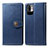 Custodia Portafoglio In Pelle Cover con Supporto S05D per Xiaomi Redmi Note 10 JE 5G Blu