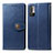 Custodia Portafoglio In Pelle Cover con Supporto S05D per Xiaomi Redmi Note 10T 5G Blu