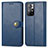 Custodia Portafoglio In Pelle Cover con Supporto S05D per Xiaomi Redmi Note 11 5G Blu