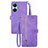 Custodia Portafoglio In Pelle Cover con Supporto S06D per Huawei Nova 11i Viola