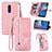 Custodia Portafoglio In Pelle Cover con Supporto S06D per Nokia C3