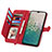 Custodia Portafoglio In Pelle Cover con Supporto S06D per Nokia C32