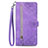 Custodia Portafoglio In Pelle Cover con Supporto S06D per OnePlus 11 5G Viola