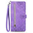 Custodia Portafoglio In Pelle Cover con Supporto S06D per OnePlus Ace 2 5G Viola