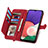 Custodia Portafoglio In Pelle Cover con Supporto S06D per Samsung Galaxy A22s 5G