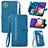 Custodia Portafoglio In Pelle Cover con Supporto S06D per Samsung Galaxy F42 5G