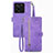 Custodia Portafoglio In Pelle Cover con Supporto S06D per Xiaomi Mi 13T 5G Viola