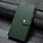 Custodia Portafoglio In Pelle Cover con Supporto S07D per Google Pixel 4 Verde