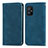 Custodia Portafoglio In Pelle Cover con Supporto S08D per Asus ZenFone 8 Mini Blu