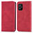 Custodia Portafoglio In Pelle Cover con Supporto S08D per Asus ZenFone 8 Mini Rosso